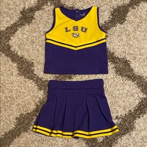 Girls LSU cheer uniform